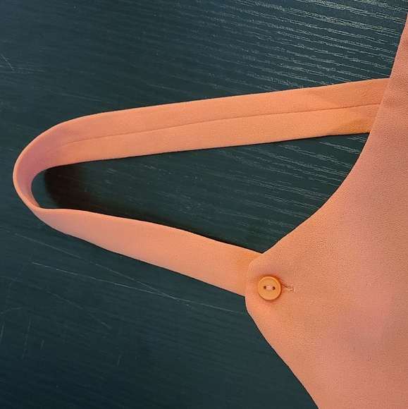 EUC Le Chateau Bright Coral Breezy Cami Sz Large - Picture 5 of 7